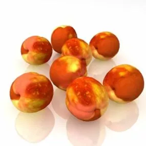 Nature Peach Fruits 3d model