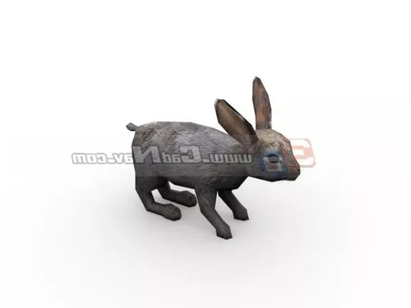 Rabbit Mask Character 3d model