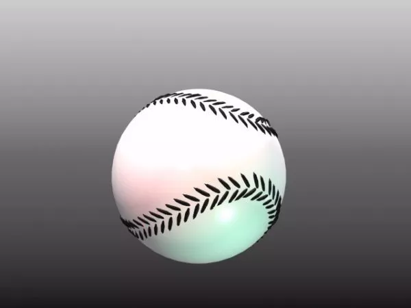 Sport White Softball 3d model Sport White Softball 3d model