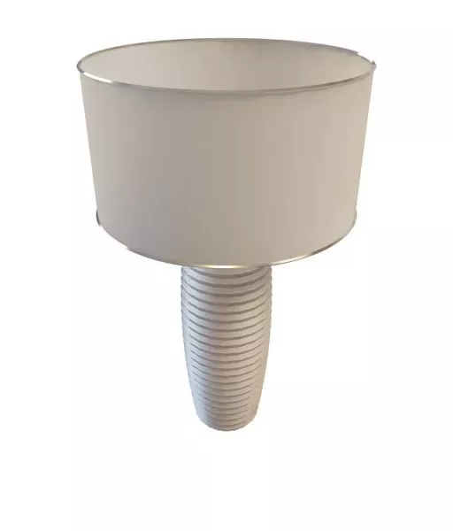 White Urn Shade Home Table Lamp 3d model White Urn Shade Home Table Lamp 3d model
