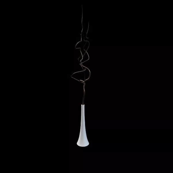 Decoration White Vase And Sticks 3d model Decoration White Vase And Sticks 3d model
