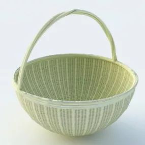 Kitchen Wicker Basket 3d model
