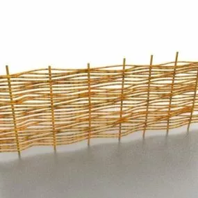 Wicker Fence 3d model
