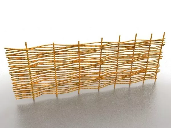 Wicker Fence 3d model Wicker Fence 3d model