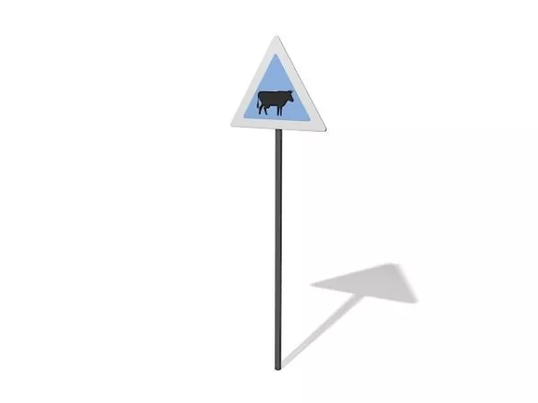 Crossing Sign 3d model
