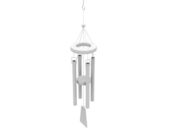 Wind Chime Decorative Craft 3d model Wind Chime Decorative Craft 3d model