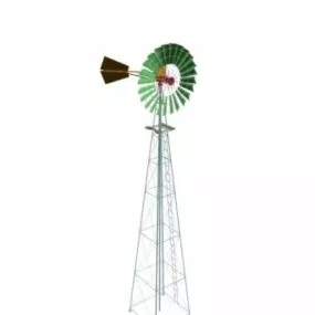 Industrial Wind Power Turbine Units 3d model