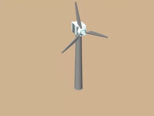 Industrial Wind Turbine Generator 3d model Industrial Wind Turbine Generator 3d model
