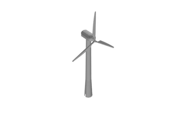Electric Wind Turbine 3d model
