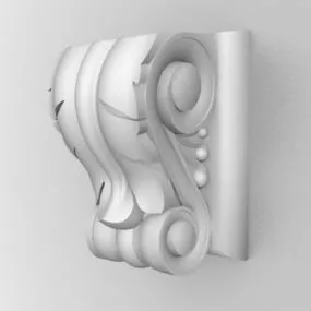 Home Decorative Window Corbel 3d model
