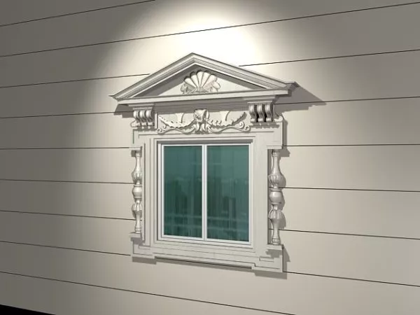 Antique Decorative Surround Window 3d model Antique Decorative Surround Window 3d model