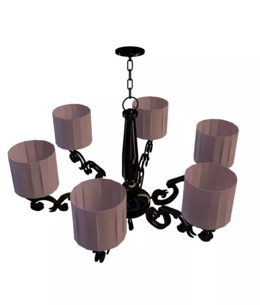 Windsor 6 Arm Antique Chandelier 3d model Windsor 6 Arm Antique Chandelier 3d model