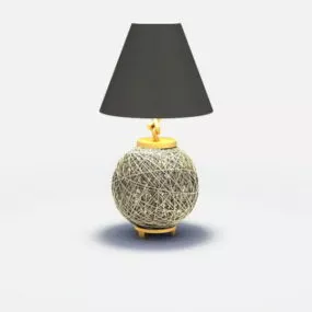 Wire Ball Vintage Table Lamp 3d model