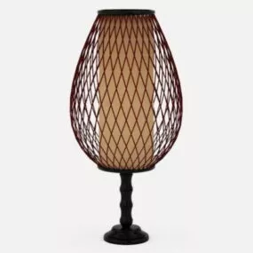 Wire Glass Decorative Table Lamp 3d model