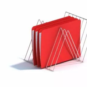 Office Wire File Holder 3d model