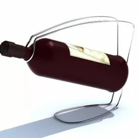 Iron Wine Bottle Holder 3d model