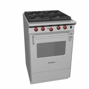 Kitchen Wolf Gas Range 3d model