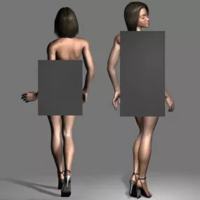 Woman In Lingerie Rigged Character 3d model