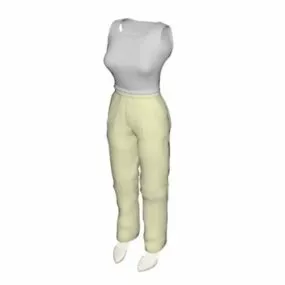 Women Clothing Set 3d model
