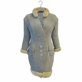 Clothing Women Coat 3d model