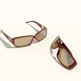 Modern Women Fashion Sunglasses 3d model