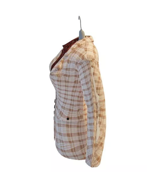 Clothing Brass Hanger 3d model