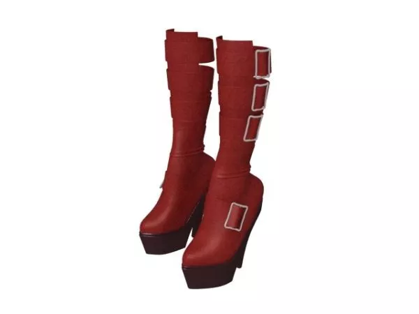 Women Fashion High Platform Boots 3d model Women Fashion High Platform Boots 3d model
