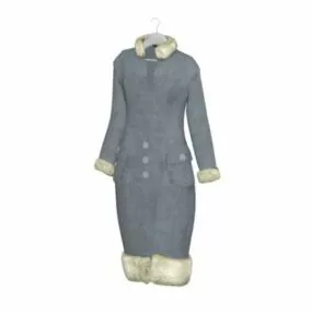 Women Fashion Winter Coat 3d model
