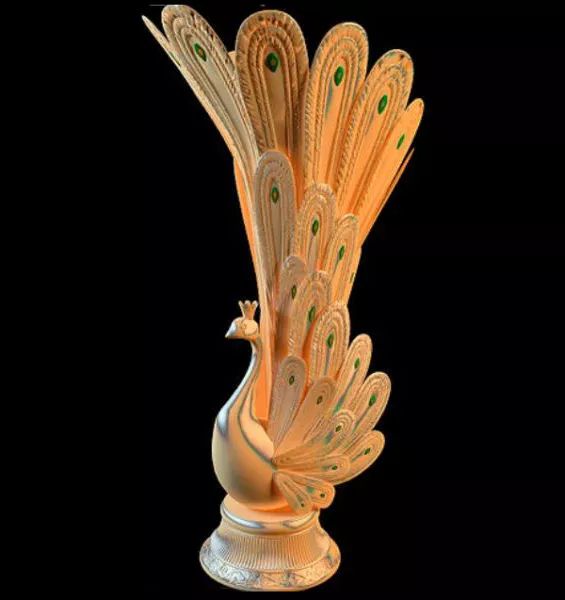 Abstract Peafowl Vase 3d model Abstract Peafowl Vase 3d model