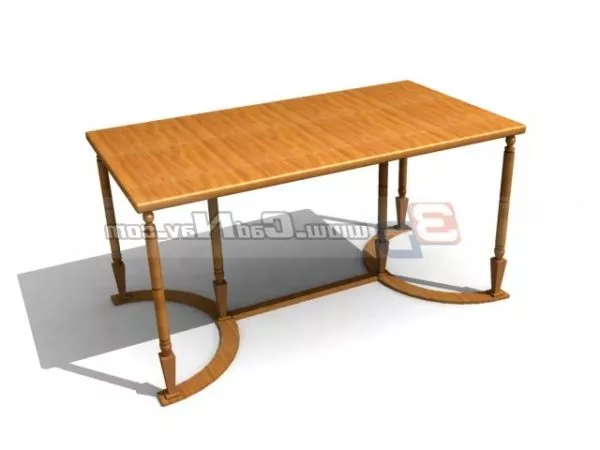 Wooden Home Antique Sofa Table 3d model Wooden Home Antique Sofa Table 3d model