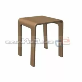 Furniture Wood Elephant Stool 3d model