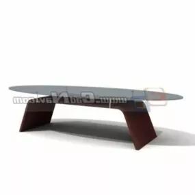 Wood Frame Sofa Table Furniture 3d model
