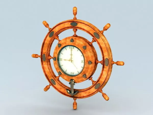 Circular Wall Clock 3d model