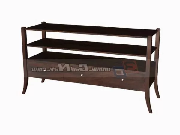 Antique Corner Cupboard Furniture 3d model