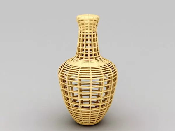 Home Wood Sculpture Vase 3d model Home Wood Sculpture Vase 3d model