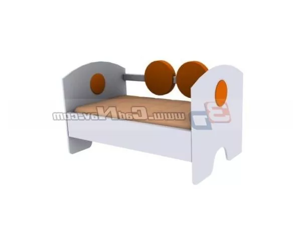 Wooden Toddler Bed Furniture 3d model Wooden Toddler Bed Furniture 3d model
