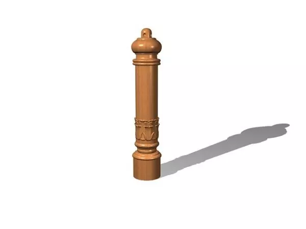 Wooden Banister Topper Decoration 3d model Wooden Banister Topper Decoration 3d model