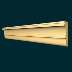 Wooden Baseboard Molding Decorative 3d model
