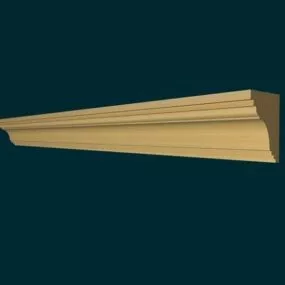 Wooden Home Ceiling Molding 3d model