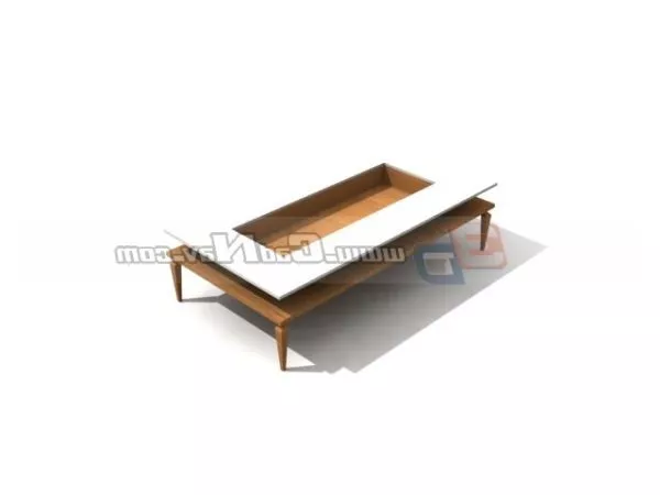 Wood Cube Coffee Table Furniture 3d model Wood Cube Coffee Table Furniture 3d model