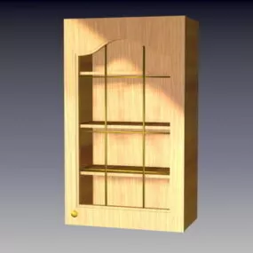 Wooden Cupboard Design 3d model