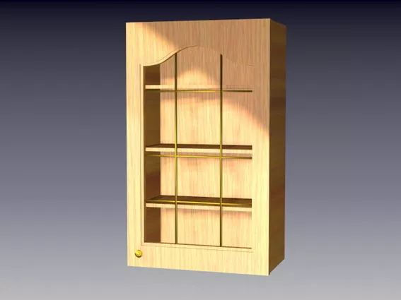 Wooden Cupboard Design 3d model Wooden Cupboard Design 3d model