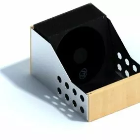 Office Wood Desktop Cd Rack 3d model
