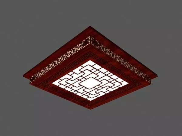 Chinese Antique Wooden Ceiling Lighting 3d model Chinese Antique Wooden Ceiling Lighting 3d model