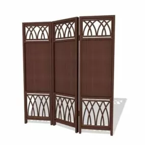 Furniture Wooden Folding Screens 3d model