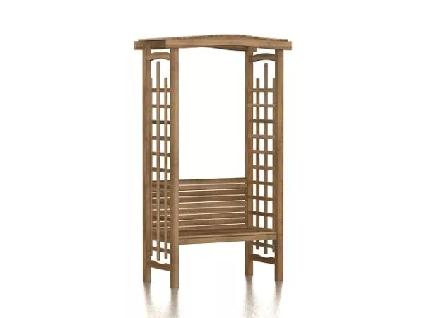 Wooden Garden Arbor 3d model Wooden Garden Arbor 3d model