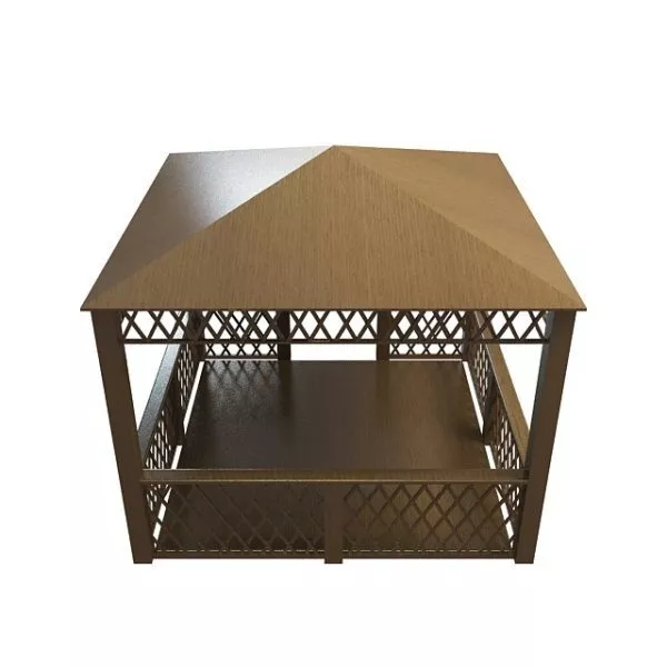 European Round Gazebo 3d model