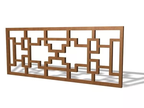 Old Wooden Lattice Panel Trellis 3d model Old Wooden Lattice Panel Trellis 3d model