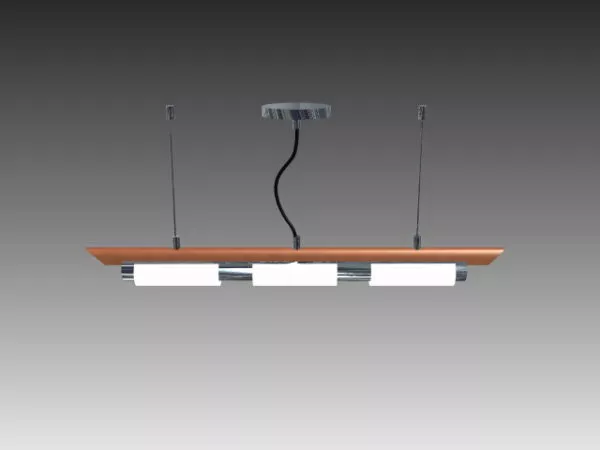 Yellow Shade Pendant Light 3d model