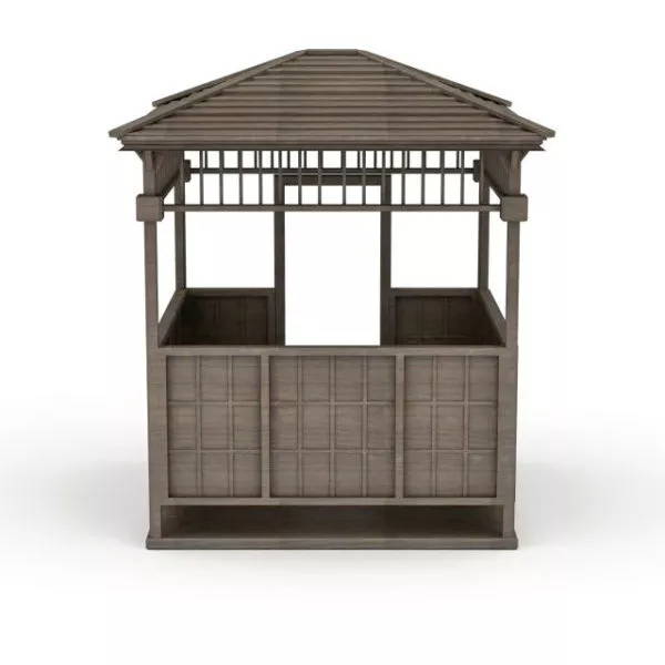 Wood Pavilion Garden Design 3d model Wood Pavilion Garden Design 3d model